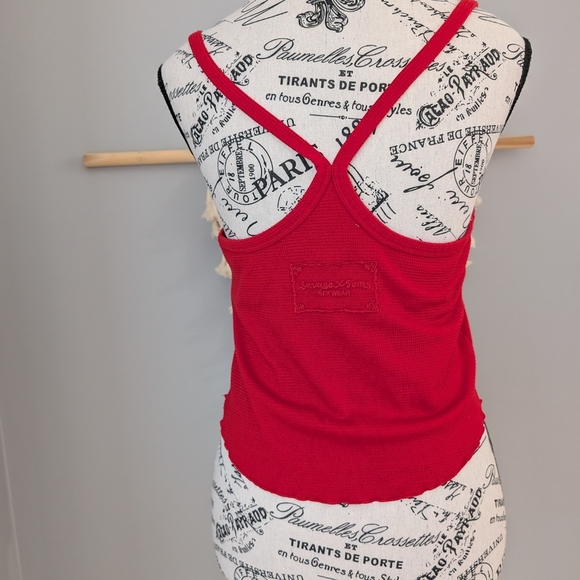 2/$10 Savage X Fenty Scarlet Scoop Neck Tank - Picture 3 of 8